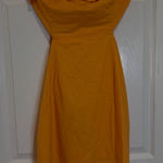 Sky to Moon Strapless Mini Dress Party Cocktail Dress Yellow Size L Size L Photo 0