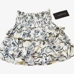 Olivaceous  Floral Paisley Smocked Ruffled Tiered Womens Skirt SZ S Photo 2