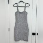 House of Harlow 1960 Cable Knit Bodycon Mini Dress Small Gray Winter Cozy Party Photo 2