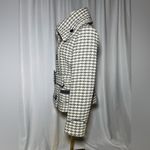 SOIA & KYO  Gray Houndstooth Wool Belted Jacket | M Photo 5