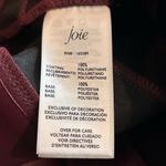 Joie  Pants Womens 8 Burgundy Straight Faux Leather Limited Edition Pants NEW‎ Photo 9