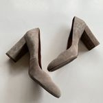 Franco Sarto  Women's Aziza Pump Size 7M Taupe‎ Tan Suede Block Heel Shoe … Photo 5