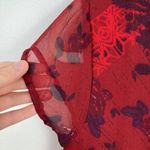 Ecote Urban Outfitters Women XS Red Paisley Babydoll Mini Dress Y2K Fairy Grunge Photo 3