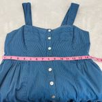 Madewell Button-Front Tiered Midi Dress in Stripe size 6 Photo 12