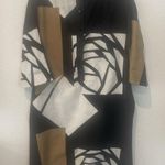 Catherine Ogust Dress Geometric Penthouse Gallery Medium Mod Vintage 80's Photo 0