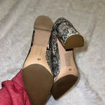 Alfani  Womens Pointed Toe Pumps with Mirror Heel Detail snakeskin Print size 9.5 Photo 3
