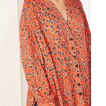 Free People C’es Moi orange leopard print maxi top Photo 4