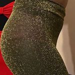 SheIn Womens black and gold SEMI SHEER glitter leggings Photo 8