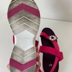 H&M women’s platform purple pink jeweled Velcro strap sandals shoes size 9.5 Photo 4