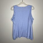 LC Lauren Conrad Lauren Conrad Women's Cold Shoulder Top With Ruffle Trim - Size M Photo 5