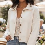 Abercrombie & Fitch Abercrombie Ribbed Collar Button Down Cardigan Photo 0