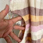 Aerie NWT Womens Dress Stripe Multicolor Cut Out Side Sundress Linen Size XS Photo 6