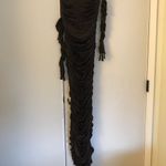 NWOT Alex Perry Haines gown with gloves brown Size 6 Photo 2
