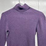 Gap Old Navy Vintage 90s Y2K Ribbed Purple Turtleneck Top Size XS Photo 4