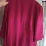 Dress Barn  womens 14w red 4 button blazer jacket rayon blend Photo 2