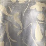 Halogen Nordstrom blue white pin strip floral puff sleeve blouse coastal Grandma Photo 8