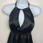 Guess Halter Satin Mini Dress Size Small in Black Y2K style Photo 2