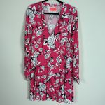 Maaji NWT shinning Tides Pink Floral Tiered Dress Size Large Photo 2