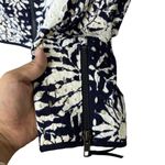 Boden Amelie Broderie Biker Jacket Women's Size 4 Blue Photo 9