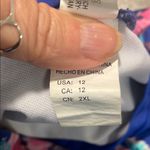 Tropical Floral Bikini Set Blue Size 12 Photo 3