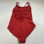 Lululemon Red Strappy One Piece Swimsuit Size 4–6 | Lattice Back Bathing Suit Photo 1