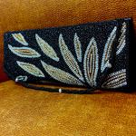 Bunai Vintage Evening Cocktail bling bling purse Black Photo 4