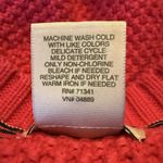 Vintage LL Bean Pink Preppy Cardigan Sweater M 100% Cotton Chunky Waffle Knit Size M Photo 6