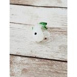 Handmade  Glass Whale Pendant White & Green (No Chain Included) - New Photo 2
