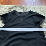 SheIn ⭐️ Black Keyhole neck scallop trim tunic dress SZ xs Photo 8