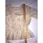 Vintage Set Top Skirt Size S Cream Lace Long Sleeve 80"s Cottagecore Modest USA Photo 7