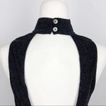 Show Me Your Mumu NWT  Friday Black Choker Cut out Dress XS Metallic Black Photo 14