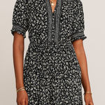 London Style  Collection Black White Floral Dress 12P NWT Petite Photo 0