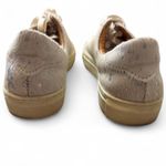 Diba True Diba Cow Hair Lace Up Metallic Silver Sneakers Photo 4