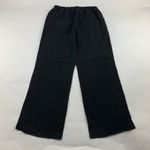 Nation Ltd Black Linen Wide Leg Lounge Pant S Photo 5
