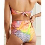 Mara Hoffman NWT  Lydia High Waisted Bikini Bottom in Multi Tie Dye Size Small Photo 1