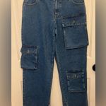 Bardot BADOT Women's Denim Cargo Pocket Jeans in Vintage Size 28 Photo 0