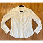 J. McLaughlin  white square textured collared button up 4 Photo 9