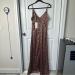 ASOS Club L London leopard pink low back cami sleeveless maxi dress size 12 Photo 4