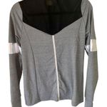 Bebe  sport gray metallic athletic zip up sweater Photo 4