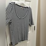 Faherty  Freestyle RIb Knit Top In Navy Desi Stripe size XXL Photo 10