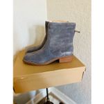 Lucky Brand Kazey Square Toe Suede Bootie, Block Heel, Dark Gray, Size 12, NWT Photo 9