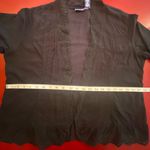 Phool open jacket Womans Size XL Black Cotton Lightweight eyelet artsy boho Photo 8