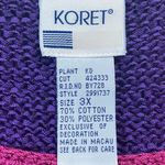 Vintage Deadstock 80s/90s Koret Short Sleeve Knit Floral Sweater Size 3X Photo 8