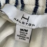 H by Halston H Halston Off Shoulder Hi-Low Striped Dress Photo 4