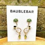 BaubleBar NWT Pineapple and Palm Tree Earring Set Photo 0