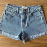 PacSun Denim Mom Shorts Marble Acid Photo 3