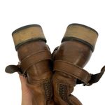 Steve Madden  Boots 8.5 Brown Leather Riding Buckle Tall Fall Winter Photo 9