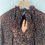 C/MEO COLLECTIVE ‎ Floral Printed Ruffle Pleated Georgette Balloon Sleeve Blouse Photo 9