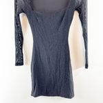 Hello Molly  Bring Me To The Sky Long Sleeve Bodycon Mini Dress Metallic Black 2 Photo 6