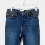 frame denim [Frame] Le One Skinny Two Tone Stretch Teller Mid Rise Jeans Ankle Length Sz 30 Photo 4